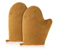 Self Tanning Mitt, 2 Pcs Double Sided Fake Tan Mitt With Thumb Ultra-Soft Tan gloves Microfiber Lotion Applicator for Flawless Streak-Free Sunless Finish