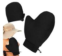 Self Tanning Mitt - Reusable, Machine Washable, Portable with Flocking Finish - Tanning Applicator - For Arms, Legs, Back, Travel & Vacation, Apply Mousse & Lotion