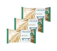 Self-Tanning Wipes - 3 x 20 Pack (60 Wipes Total) | Gradual Self-Tan Towelettes for Face & Body | Streak-Free, Quick-Drying | Unisex Bronze Glow. Enriched with Aloe Vera.