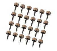 Self-tapping Decorative Screws with Caps 24pcs 9mm Copper Curved