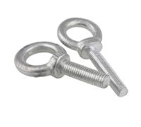 Self Tapping Eye Bolt, Bolts 2PCS M12 M14 M16 Galvanized Marine Lifting Screws Ring Loop Hole For Cable Rope Eyebolt(M16x120mm)