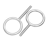 Self Tapping Eye Bolt, Bolts 2pcs M5*20~150 304 Stainless Steel Welded Closed Lifting Ring Threaded Eyebolt Rod 20~100mm Screw(80mmxM5x35mm)