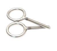 Self Tapping Eye Bolt, Bolts 2pcs M8*20~150 304 Stainless Steel Welded Closed Lifting Ring Threaded Eyebolt Rod 20~150mm Screw(90mmxM8x20mm)