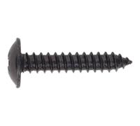 Self Tapping Flange Head Pozi Screws Black 4.8mm 25mm Pack of 100