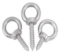 Self Tapping Screw Hook Ring, 304 Stainless Steel Eyebolt Screws, M4 To M12 Sheep Eye Round Screw For Hanging(M10*80mm 4pcs)