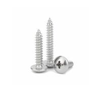 Self-tapping screws 5/50pcs M2.2 M2.9 M3.5 M3.9 M4.2 M4.8 M5.5 M6.3 304 Stainless Steel Large Truss Head Self Tapping Screw JISB1122T(22mm,5pcs M6.3)