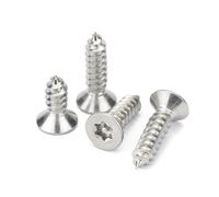 Self-tapping screws 5/50pcs M2 M2.3 M2.6 M3 M4-M6 304 Stainless Steel Six Lobe Torx Flat Countersunk Head with Pin Security Self-tapping Screw(8mm,5pcs M6)
