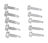 Self Tapping Screws for Metal, Self Drilling Screws for Metal Self Tapping Sheet Metal Screws 100Pcs 401 Stainless Steel Hex Metal Screws Self Tapping 4.2x19mm 4.8x19mm