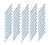 Self Tapping Screws for Metal, Self Drilling Screws Self Tapping Sheet Metal Screws 50Pcs Cross Zinc Plated Carbon Steel Metal Screws for Metals, Wood and Plastic, 4.2x50mm (Flat