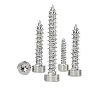 Self Tapping Screws, Hex Socket Cap Head Self Tapping Screw M2 M2.6 M3 M3.5 M4 M5 M6 Black Nickel Pack Of Multiple Sizes(M5X25mm(20PCS))