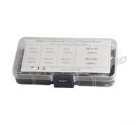 Self-Tapping Screws M2 800PCS: Carbon Steel Rust-Resistant Assorted Kit with Countersunk Head for Versatile Fastening Applications(Black)