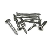 Self-Tapping Screws Posi Countersunk - 316 (A4) Stainless Steel, For Use On Boats & Marine Applications. (10, 3.5x32)