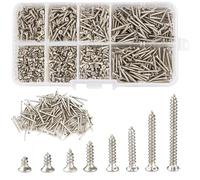 Self Tapping Screws Set, 800 Pcs M2 304 Stainless Steel Countersunk Head 8 Different Length (1)