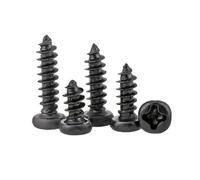 Self Tapping Screws, Stainless Steel Round Head Self Tapping Screws Pack of 100 Multiple Sizes(M3(100pcs)*8mm)