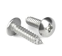 Self Tapping Screws, Wood Screws Self-Tapping Phillips Pan Head Stainless Steel M3-M6 Multiple Sizes Pack Of 20(M6x35mm)