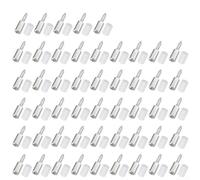 Self-tapping Shelf Pins Having Non-slip Silicone Sleeves for Cabinet Laminate Support - 100 Pcs Nickel-plated Iron 20 Kilogram Load Capacity No-drill Installation for Wood/glass/plastic(100PCS)