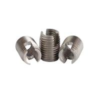 Self Tapping Thread Insert, M2 M2.5 M3 M4 M5 M6 M8 M10 Self Tapping thread insert Screw Bushing 302 slotted type Wire Thread Repair Insert(Stainless Steel,M2 20pcs)