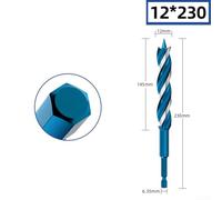 Self Tapping Wood Auger Drill Bit for Accurate Drilling in Various Materials, Perfect for Woodworking and DIY Projects (12mm)