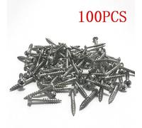 Self-Tapping Wood Screws for Pocket Hole Jigging, 100-Pack Stainless Steel Zinc-Plated ST4-27/ST4-30 (25mm/27mm)