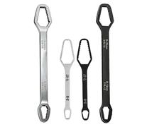 Self Tensioning Universal Ring Spanner | Self Tensioning Adjustable Repair Wrench | Fits Nuts from 3mm - 24mm Double Ring Spanner | For Car, DIY, Mechanics, Screwing, Zi