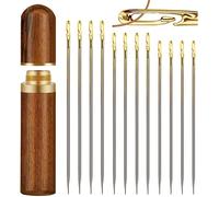 Self-Threading Needles,Sewing Needles for Hand Sewing,for the Elderly,Easy Side Threading Stitching Pins A