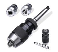 Self Tighten Durable Lathe Tool MT2-B10 B12 B18 B22 Arbor Accessories Keyless Machine Accurate Drill Chuck Steel Live Center (Color : MT2-JT33(1-13MM))