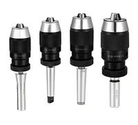 Self Tightening Drill Chuck B10 B12 B16 B18 B22 for MT1 MT2 MT3 MT4 C20 R8 - High Precision 20CrMnTi Steel(MTB2-B16 (1-16mm))