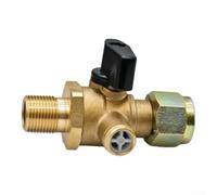 Self-Venting Brass Air Cut-Off Valve 18MM x 1.5, for Trailer Brake | 18MMx1.5 Threads, Solid Brass, One-way Dust Seals, Zero-leak For Truck Air Brake, Auto Self-venting