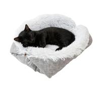 Self Warming Bed - Warm Soft Washable Pet Accessories, Insulated Winter Bed, Portable Comfortable Pet Nest | Indoor Outdoor Winter Travel Camping Desk Window Chair Couch Room House