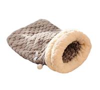 Self-Warming Cat Bed for Indoor Cats, Kittens, Winter Sleeping Bag with Plush Surface, Ideal as a Retreat in the Cold, Promotes Well-being, Security, Easy-Care Design (Grey, One Size)