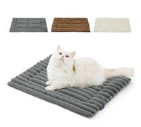 Self-Warming Cat Bed Pad, Self Heating Pad for Cat Houses,Super Soft Cats Dog Pet Bed,Thick Fabric, Double-Sided Washable Reflects Body Heat Warm Thermal Pet Pads Crate Blanket (Gray 104 * 73 CM)