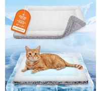 Self Warming Cat Bed, Reversible Warm Cool Cat Bed, Winter Warm Cats Pad & Summer Cooling Cats Mat, Soft Pet Mat for Kitty & Small Dogs, Per