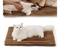 Self Warming Mat, Self Warming Pet Mat, Pet Mat Medium/Small Dogs,Machine Washable for Cats Dogs Rabbits, Built for Cozy Winters (Brown,Medium)
