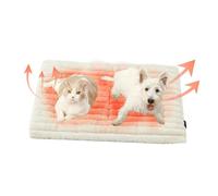 Self Warming Thermal Pet Bed Mat,24-40.94" Thermostatic Sleeping Mat for Cats and Dogs,Self Heating Cat Mat,Self-Warming Pet Crate Pad,Non-Slip&Washable Puppy Blanket,No Risk of Burns (White, 76*51)