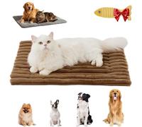 Self Warming Thermal Pet Bed Mat, Removable Washable Non-Slip Self Heating Thermal Pet Mat, for Cats and Dogs, No Electricity Needed (Brown,35.04 * 22.83 in)