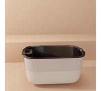 Self Watering Container for Vegetable Gardening with Transparent Water Monitoring Area and External Refill Point (White)