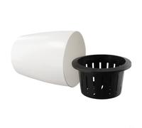 Self Watering Flowerpot with Plastic Inner Pot Outer Water Reservoir and Cotton for Low-Maintenance Plant Care (XL)