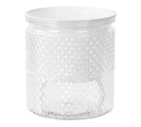 Self Watering Indoor Flower Pot Engineered for Dependable Hydration and Compatibility with Common Houseplants (Clear)