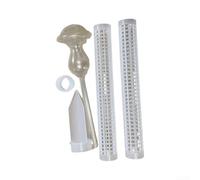 Self-Watering Moss Pole 61cm Stackable Clear Plastic Support for | Includes mesh pattern for aerial roots and planting ease plastic material stackable to any height with removable