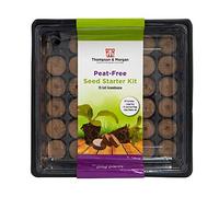 Self-Watering Peat Free Seed Starting Kit 35 Cells with Coco Coir Plugs, Grow Your Own Seeds at Home Large Tray with Clear Plastic Lid