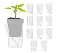 Self Watering Planter - 12 Pcs Hydroponic Pots | Indoor Gardening Container, Drainage Hole Plant Containers, Indoor Gardening Kit for Cuttings Propagation, And Seedling Starter Se