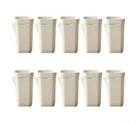Self Watering Planters Small Plastic Flower Pots with Drainage Holes, Clear Observation Indoor Gardening Containers for African Violets Hoyas Propagation, (10pcs small)