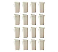 Self Watering Planters Small Plastic Flower Pots with Drainage Holes, Clear Observation Indoor Gardening Containers for African Violets Hoyas Propagation, (16pcs small)