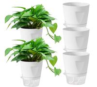 Self Watering Pots - 5PCS Plant Grow Box With Water Level Indicator | Imitation Watering Nursery Pots | Hydroponic Plant Pot For Succulents Ivy Seedlings Cultivation