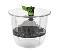 Self Watering Pots - Automatic Indoor Planter System, Visible Water Level Design | Gardening Hydroponic Theme, Strawberry Tomato Cultivation Use, Transparent Reservoir Feature, Efficient Plant Growth