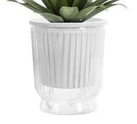 Self-Watering Pots - Emptying Hydroponic Planters | Confident Flower Pots | Self-Watering Orchid Pots with Drainage Hole and Deep Reservoir for African Violets
