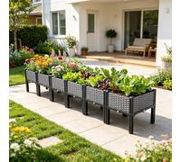 Self-Watering Raised Garden Bed with Legs, 94.5" Elevated Planter Box