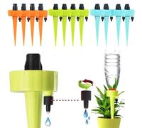 Self Watering Spikes,Plant Waterer,New Upgraded Plant Watering Devices, Automatic Vacation Drip Irrigation Watering Bulbs Globes Stakes System with Slow Release Control Valve Switch(12 Pack)