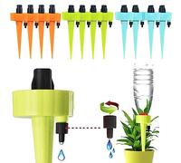 Self Watering Spikes,Plant Waterer,New Upgraded Plant Watering Devices, Automatic Vacation Drip Irrigation Watering Bulbs Globes Stakes System with Slow Release Control Valve Switch(12 Pack)
