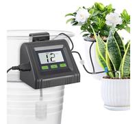 Self Watering System - Automatic Drip Irrigation Kit with Timer, Adjustable Watering Frequency, LED Display, Powered by 5V USB or Battery